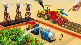 Top Most Creative DIY Mini Tractor Powerful Wind Turbine Water Pump 💧 | Farm Irrigation | HP Mini
