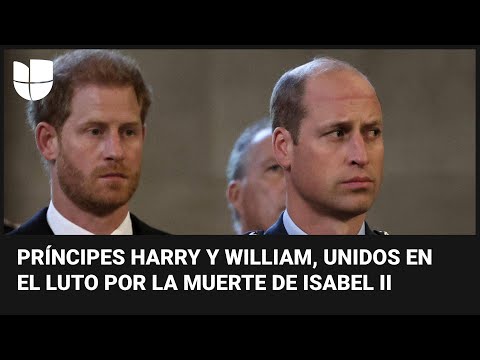 Los príncipes William y Harry: dos hermanos unidos por el duelo tras la muerte de la reina Isabel II