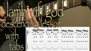 Lamb of God - Descending Lesson with Tabs