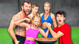 Living With The WORLD'S STRONGEST FAMILY For 24 Hours!