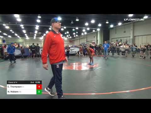 144 Lbs Consi Of 4 Emma Thompson Team Oklahoma Vs Nina Makem Team Minnesota