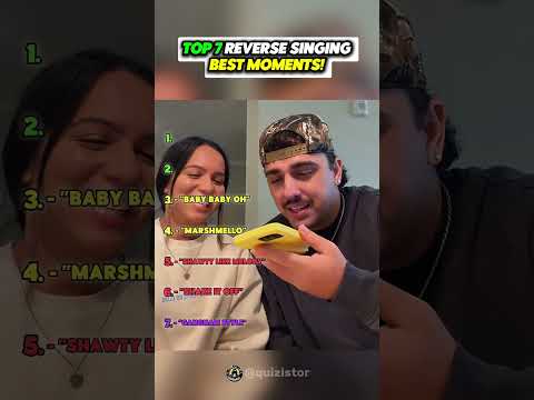 Reverse Singing Challenge Best Moments!