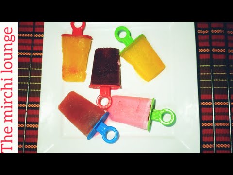 Homemade Popsicles | 5 Different Frozen Summer Treats | Ice lolly