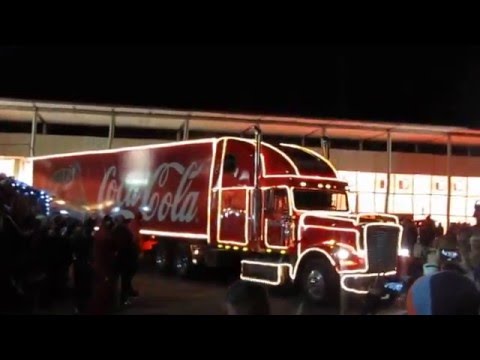 Coca Cola Truck in Göttingen 02.12.2015 - Abfahrt