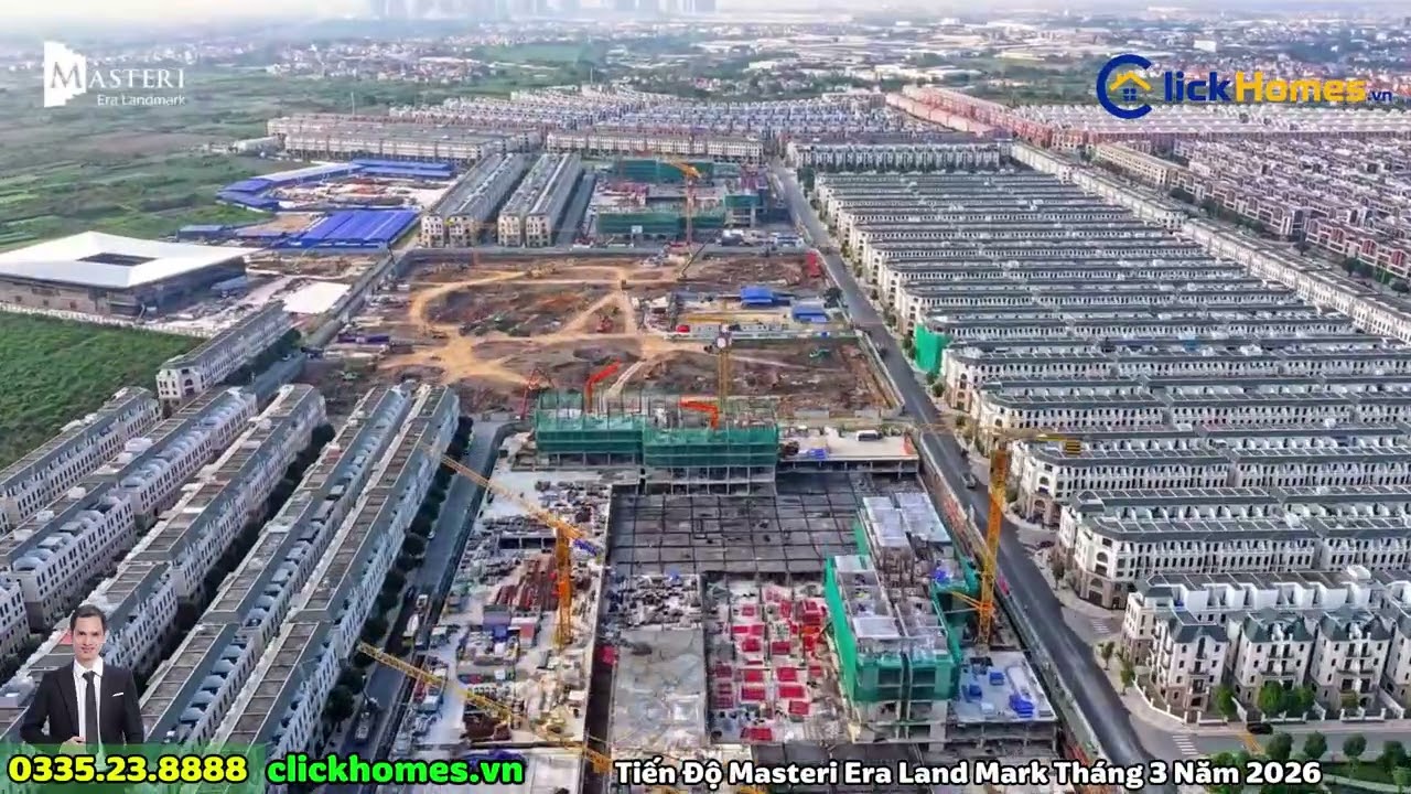 Video tiến độ Masteri Era Landmark tháng 3/2026