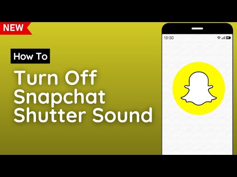 How To Turn Off Snapchat Shutter Sound 2023 | Disable Snapchat Camera Sound When Taking A Picture