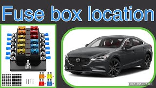 The fuse box location on a (2014-2021) Mazda 6