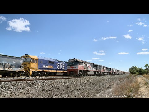 5PM9 SCT Freight Train Crosses Pacific National Grain (27/1/2019) - PoathTV Australian Railways