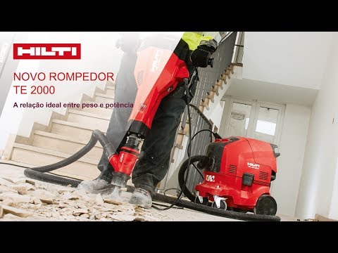 O rompedor Hilti TE 2000-AVR: é o equilíbrio ideal entre peso e potência