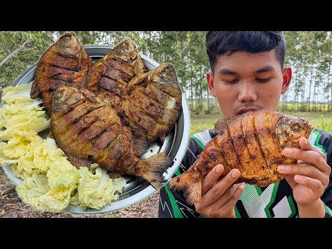 Deep Fried Fish Recipe | Easy Fish Fry Recipe | Whole Fish Cooking and Eating