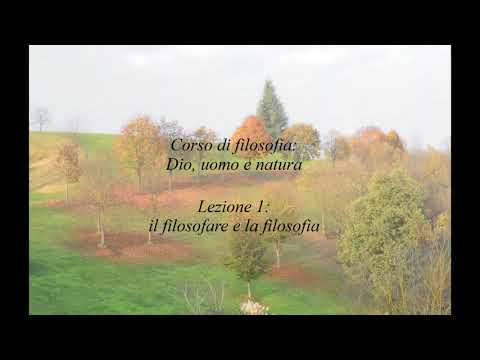 Corso di filosofia 2019-2020 (Dr. Mauro Stenico).  Lezione 1: il filosofare e la filosofia.