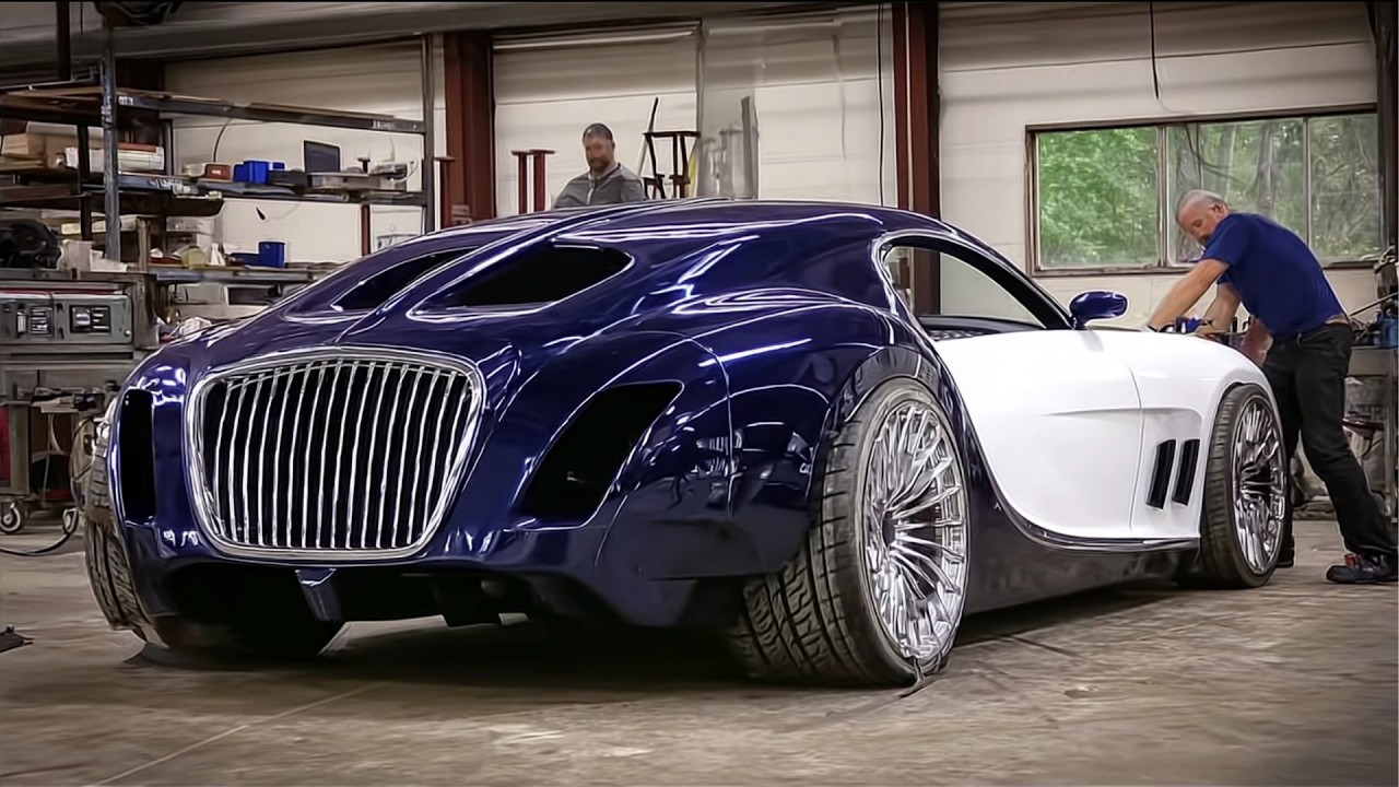 Men Build Custom BUGATTI Using 3 Old Cars | Start to Finish by @DashingAxe