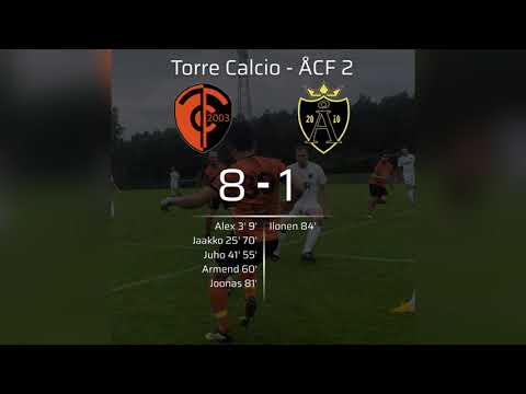 Kooste: Torre Calcio - ÅCF 2 8-1 (4-0) 21.8.2022