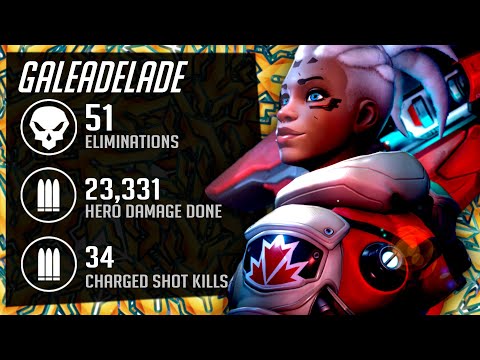 GALE - SOJOURN IS STILL OP! 51 ELIMS! POTG! [ OVERWATCH 2 TOP 500 SEASON 3 ]