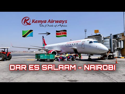 Relatório de viagem | Kenya Airways | Dar Es Salaam 🇹🇿 para Nairobi 🇰🇪 | Embraer 190