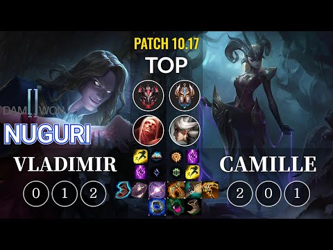 DWG Nuguri Vladimir vs Camille Top - KR Patch 10.17