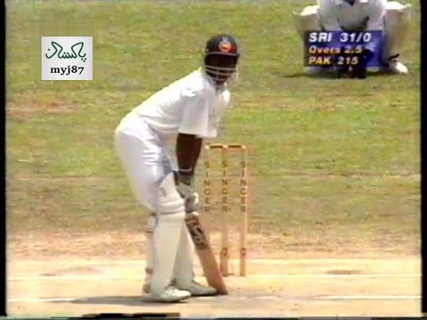Sanath Jayasuriya Fastest ODI Fifty ( 50 off 17 balls) I Ball by ball l Singapore 1996