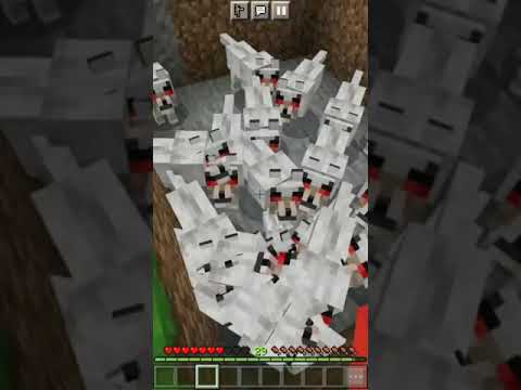 Minecraft sounds, but it's SPOOKY Scary Skeleton (music sync) #shorts