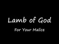 For Your Malice - Lamb Of God