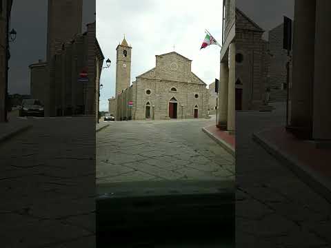Driving through Luogosanto, Sardinia