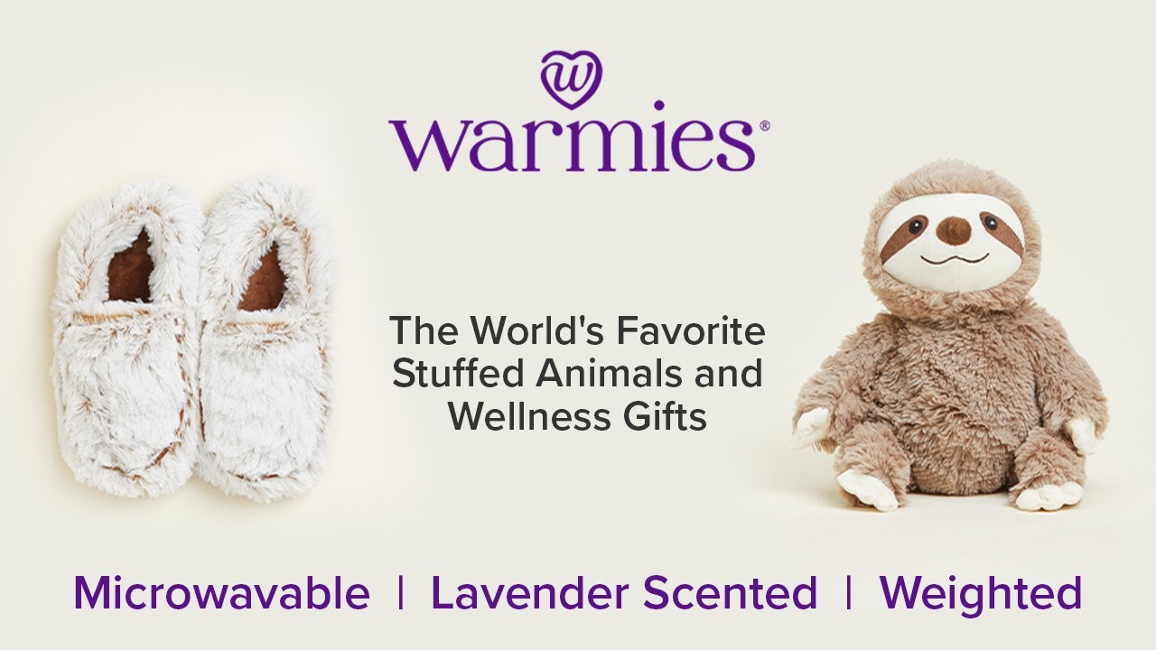Warmies Wärme-Stofftier MINIS Bär liegend mit Lavendel-Füllung 23 cm