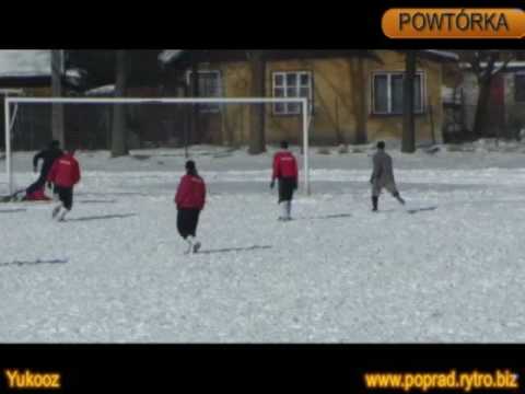 [SPARING- 22.02.09r.] LKS POPRAD RYTRO-PIĄTKOVIA ŁĘG 7-1 (GOL NA 5-1)