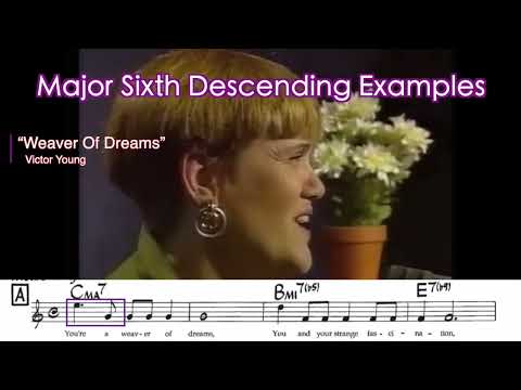 Songs that use Major Sixth descending |Ear training | Interval