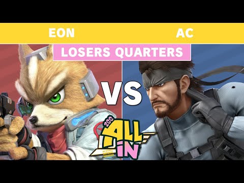 2GG All In - FS | Eon (Fox, Joker) Vs AC (Snake) Losers Quarters - Smash Ultimate