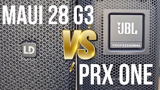 Video thumbnail for LD MAUI 28 G3 vs JBL PRX ONE by OPAZ