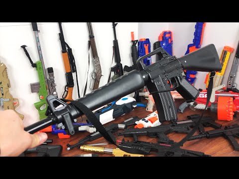 54 Piece My Massive Toy Rifles! Sam's Arsenal of Rifles! Toy Guns in my House!