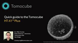 Quick guide to Tomocube HT-X1 Plus system