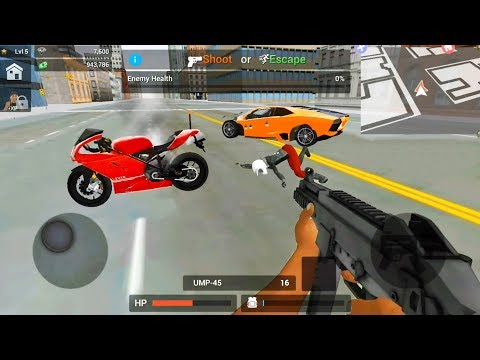 Super Criminal Villain Simulator #4 - Orange Lambo Car - Android Gameplay