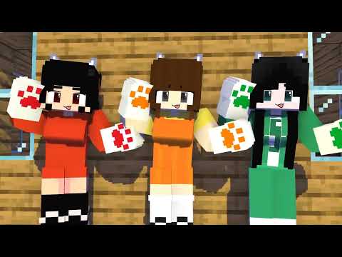 2002 OOPS I LIED! FIRST MEET CUTE PRINCESS PEACH AND APHMAU - MINECRAFT ANIMATION #shorts