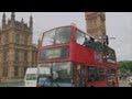 Dynamo 'levitates' on the side of a London double decker bus