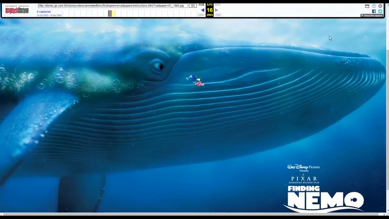 Finding Nemo 2003-2007 Website