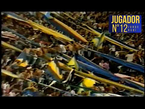 "1990 La barra de Jose copando Liniers" Barra: La 12 &bull; Club: Boca Juniors &bull; País: Argentina