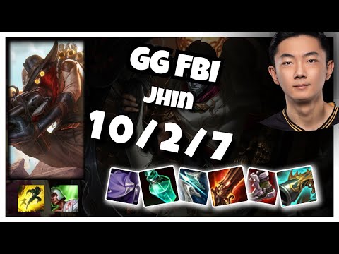 Jhin Bot Lane 11.1 Challenger Gameplay Replay S11 (10/2/7) - NA