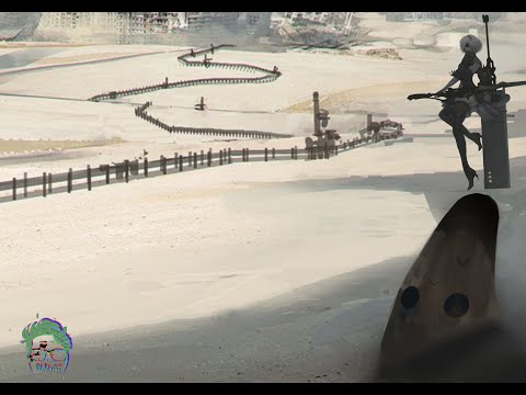 Nier Automata | Weapon (Type-40 Sword and Blade)| 2B |Digital Art | Photo manipulation