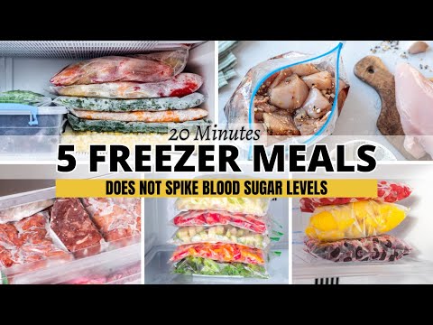 REVERSE Prediabetes & DROP POUNDS w/these 5 Freezer Meals for Diabetics | 5 Dump Slow Cooker Meals