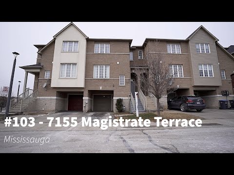 #103 - 7155 Magistrate Terrace Mississauga