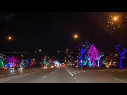 Street Lights Display at Rosemont, IL.//Rosemont Lights 2021
