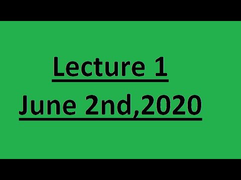 CCNY-Math 39100 Lecture 1: Classification of Differential Equations