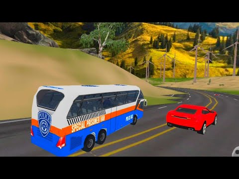 Prison Bus Driving Simulator: Cop Duty Police Game - Police Bus Transport War - Android Gameplay