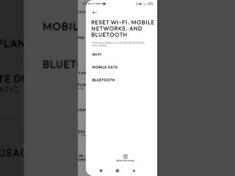 poco x3 pro Network Reset Setting Fix Bluetooth,Wifi,Mobile Data Problem