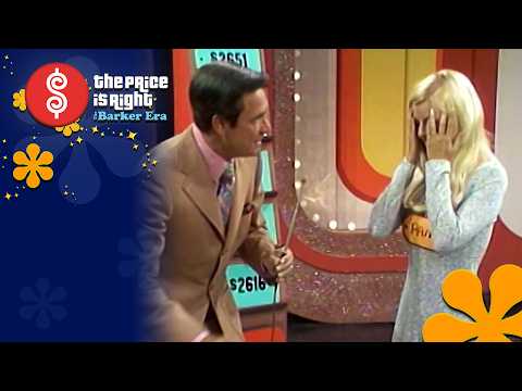 Excited Contestant Tries to Win a NEW CAR by Playing Five Price Tags - The Price Is Right 1972