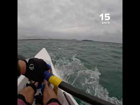 Messy sea! #surfski #paddler #kayakingfun #newzealand