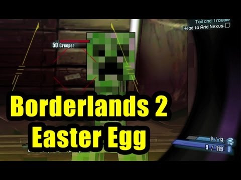 Minecraft Creeper Easter Egg - Borderlands 2