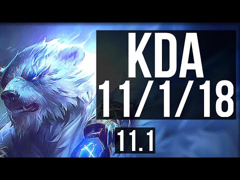 VOLIBEAR vs UDYR (JUNGLE) | 11/1/18, Godlike | BR Diamond | v11.1