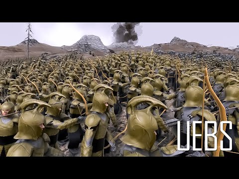 23.000 Gondor Grunts vs 21.000 Elven Archers- Ultimate Epic Battle Simulator 2- UEBS 2