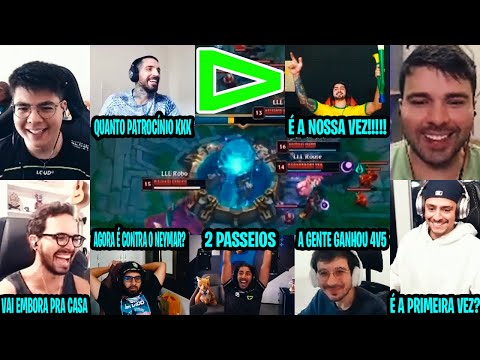 REAÇÃO DOS STREAMERS A VITÓRIA DA LOUD CONTRA A DFM
